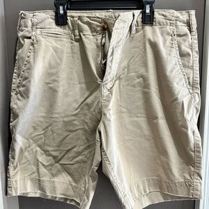 American Eagle Outfitters Cream Flat Front Shorts